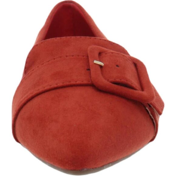 Journee Collection Audrey Faux Suede Slip On Pointed Toe Flats - Picture 4 of 4